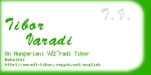 tibor varadi business card